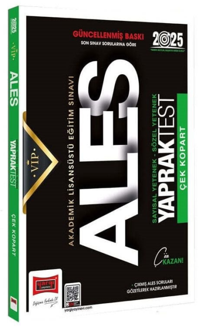 2025 ALES Vip Sayısal-Sözel Yetenek Çek Kopart Yaprak Test Yargı Yayınları SegaCopy Fotokopi Merkezi