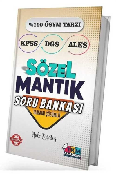 SÖZEL MANTIK SORU BANKASI TAMAMI ÇÖZÜMLÜ HALE KARATAŞ SegaCopy Fotokopi Merkezi