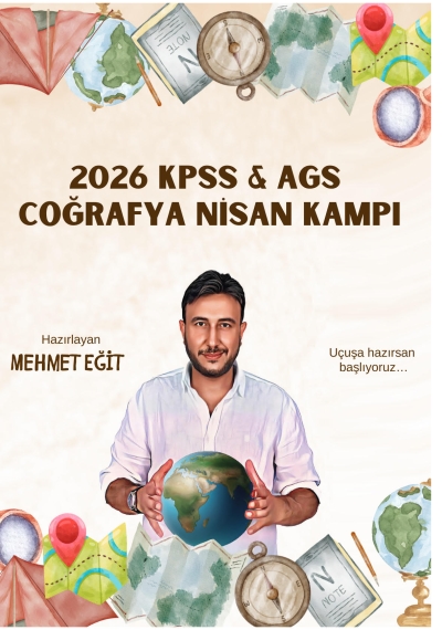 2026 KPSS AGS Coğrafya Nisan Kampı Mehmet Eğit SegaCopy Fotokopi Merkezi