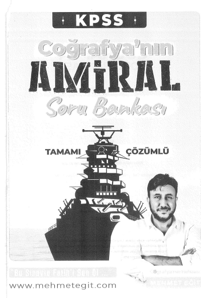 KPSS NIN COĞRAFYA'NIN AMİRAL SORU BANKASI ÇÖZÜMLÜ MEHMET EĞİT SegaCopy Fotokopi Merkezi