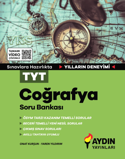 TYT Coğrafya Soru Bankası Aydın Yayınları
