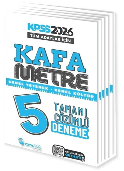 2026 KPSS Genel Yetenek Genel Kültür Kafametre 5 Deneme Çözümlü Hoca Kafası Yayınları SegaCopy Fotokopi Merkezi