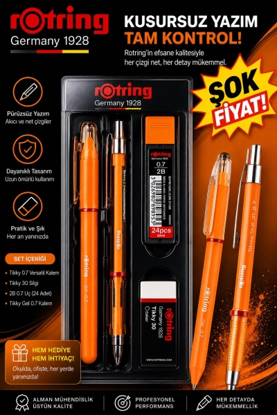 Rotring 0.7 Uçlu Kalem Jel Kalem Silgi Uç Set SegaCopy Fotokopi Merkezi