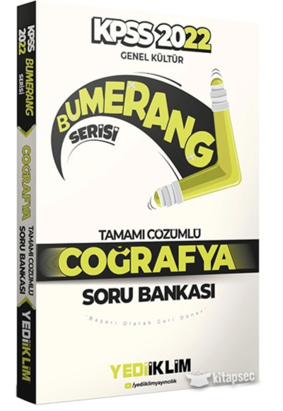 2022 KPSS Genel Kültür Bumerang Coğrafya Tamamı Çözümlü Soru Bankası SegaCopy Fotokopi Merkezi