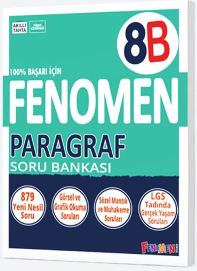 8. Sınıf Fenomen Paragraf B Soru Bankası Fenomen Kitap SegaCopy Fotokopi Merkezi