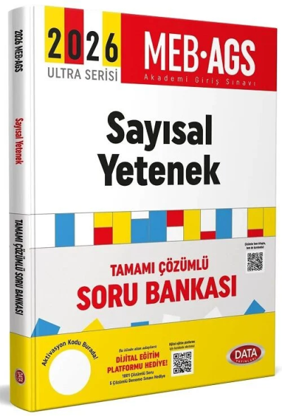 2026 MEB-AGS Sayısal Yetenek Soru Bankası Çözümlü Ultra Serisi Data Yayınları SegaCopy Fotokopi Merkezi