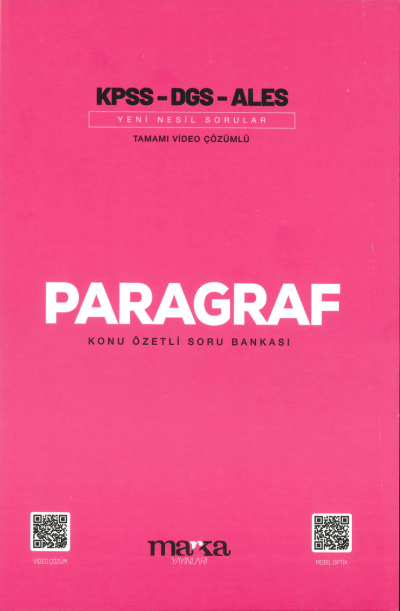 PARAGRAF KONU ÖZETLİ SORU BANKASI SegaCopy Fotokopi Merkezi