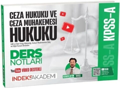 KPSS A Grubu Ceza Hukuku ve Ceza Muhakemesi Hukuku Video Ders Notları Kerem Çetin Tekeş İndeks Akademi Yayıncılık SegaCopy Fotokopi Merkezi
