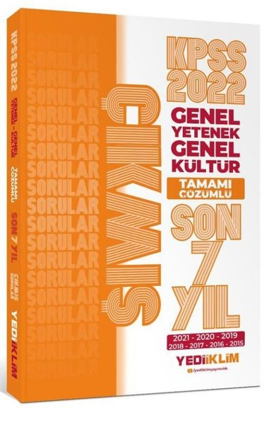 2022 KPSS GY-GK Tamamı Çözümlü Son 7 Yıl Çıkmış Sorular(2015-2021) SegaCopy Fotokopi Merkezi