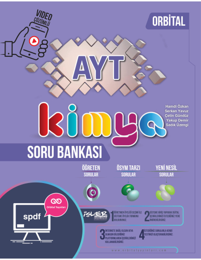 AYT Kimya Orbital Soru Bankası Orbital Yayınları SegaCopy Fotokopi Merkezi