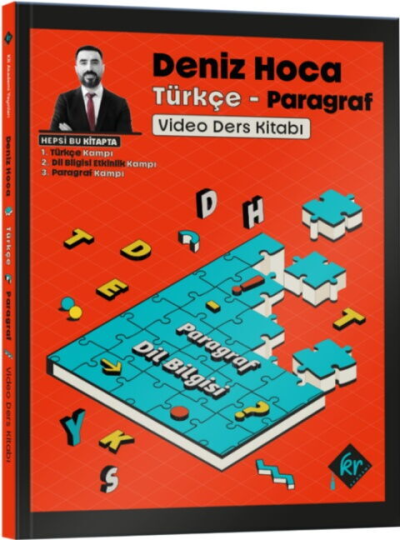 Deniz Hoca Tüm Sınavlar İçin Türkçe Video Ders Kitabı KR Akademi Yayınları
