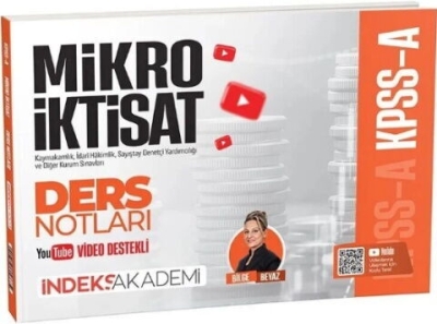 KPSS A Grubu Mikro İktisat Video Ders Notları Bilge Beyaz İndeks Akademi Yayıncılık SegaCopy Fotokopi Merkezi