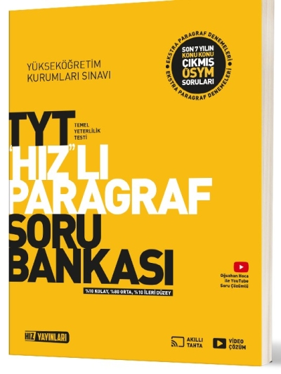 TYT Paragraf Soru Bankası Hız Yayınları SegaCopy Fotokopi Merkezi
