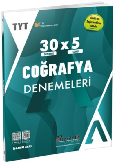 Alternatif Yayınları TYT Coğrafya 30 x 5 Branş Denemeleri SegaCopy Fotokopi Merkezi