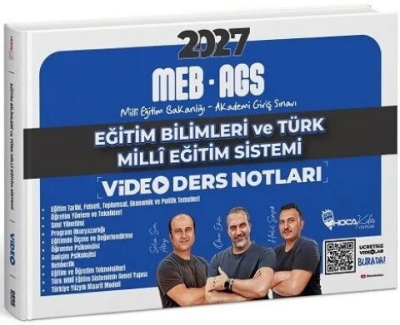 MEB-AGS Eğitim Bilimleri ve Türk Milli Eğitim Sistemi Video Ders Notları - Ömer Ekici Hoca Kafası Yayınları SegaCopy Fotokopi Merkezi