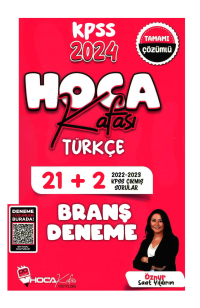 2024 KPSS Türkçe 21+2 Deneme Video Çözümlü Hoca Kafası Yayınları SegaCopy Fotokopi Merkezi