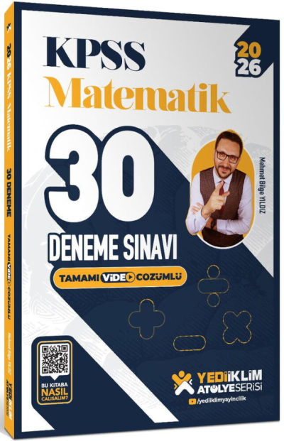 2026 KPSS Matematik Atölye Serisi 30 Deneme Yediiklim SegaCopy Fotokopi Merkezi