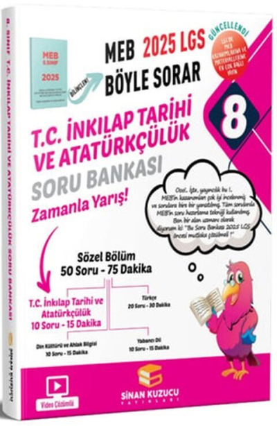 8. Sınıf LGS T.C. İnkılap Tarihi ve Atatürkçülük Soru Bankası Sinan Kuzucu SegaCopy Fotokopi Merkezi
