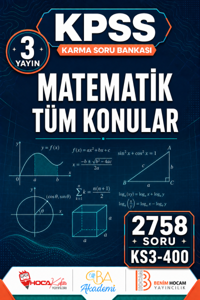 MATEMATİK TÜM KONULAR 3 Yayın 2758 Soru (Benim Hocam - CBA - Hoca Kafası Yayınları) SegaCopy Fotokopi Merkezi