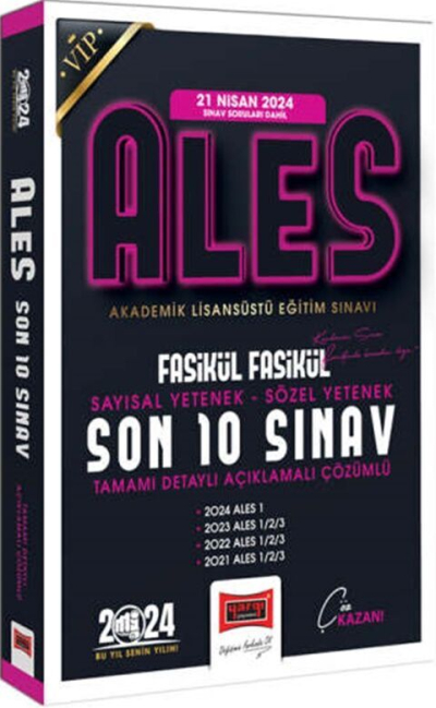 2024 ALES Son 10 Sınav Fasikül Fasikül Çıkmış Sorular (21 Nisan 2024 Sınavı Dahil) Yargı Yayınevi SegaCopy Fotokopi Merkezi