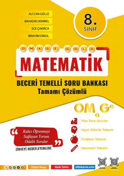 8. Sınıf Omage Gold Matematik Soru Bankası Omega Yayınları