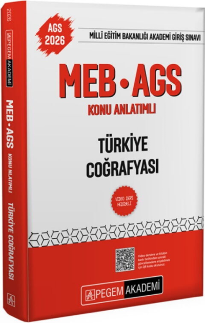 2026 MEB-AGS Konu Anlatımlı Türkiye Coğrafyası Pegem Akademi Yayıncılık SegaCopy Fotokopi Merkezi