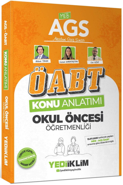 2026 MEB AGS ÖABT Okul Öncesi Öğretmenliği Konu Anlatımı Yediiklim Yayınları SegaCopy Fotokopi Merkezi