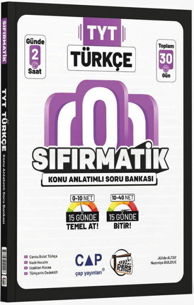 TYT Türkçe Sıfırmatik Konu Anlatımlı Soru Bankası Ders Platosu SegaCopy Fotokopi Merkezi