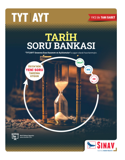 TYT AYT Tarih Soru Bankası Sınav Yayınları SegaCopy Fotokopi Merkezi