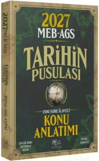 MEB-AGS Tarihin Pusulası Konu Anlatımı İsmail Adıgüzel CBA Yayınları SegaCopy Fotokopi Merkezi
