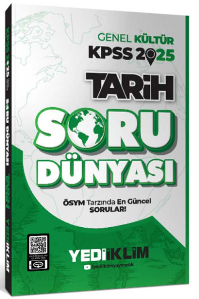 2025 Genel Kültür Tarih Soru Dünyası Yediiklim Yayınları SegaCopy Fotokopi Merkezi