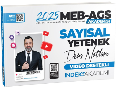 2025 MEB AGS Sayısal Yetenek Video Ders Notları İndeks Akademi Yayıncılık