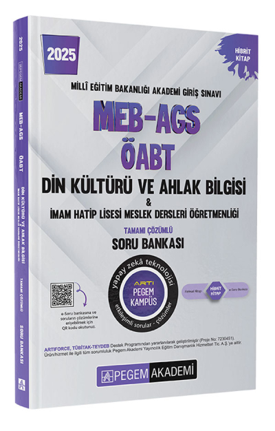 2025 MEB-AGS-ÖABT Din Kültürü ve Ahlak Bilgisi-İmam Hatip Lisesi Mes. Lisesi Tam. Çöz. Soru Bankası Pegem Yayınları SegaCopy Fotokopi Merkezi
