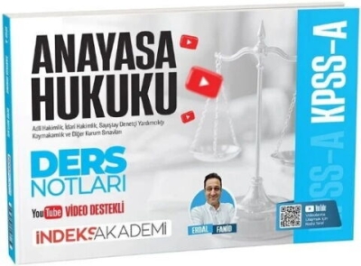 KPSS A Grubu Anayasa Hukuku Video Ders Notları Erdal Fanid İndeks Akademi Yayıncılık SegaCopy Fotokopi Merkezi