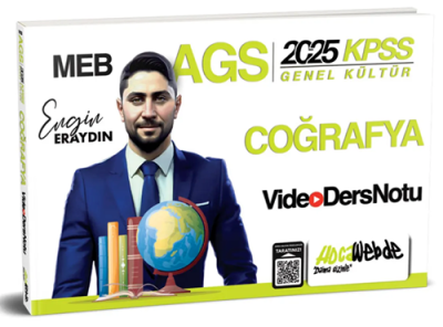 2025 MEB-AGS KPSS Türkiye Coğrafyası Video Ders Notu HocaWebde Yayınları SegaCopy Fotokopi Merkezi