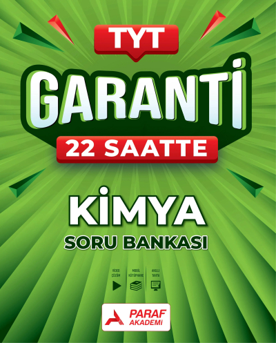 TYT Kimya Garanti 22 Saatte Soru Bankası Paraf Akademi SegaCopy Fotokopi Merkezi