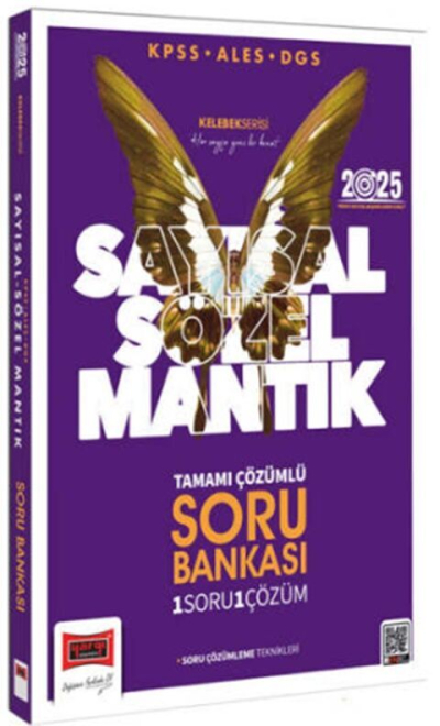 2025 KPSS ALES DGS Kelebek Serisi Tamamı Çözümlü Sayısal Sözel Mantık Soru Bankası Yediiklim Yayınları SegaCopy Fotokopi Merkezi
