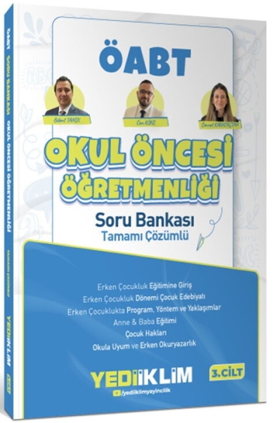 MEB AGS ÖABT Okul Öncesi Öğretmenliği Tamamı Çözümlü Soru Bankası Cilt 3 Yediiklim Yayınları SegaCopy Fotokopi Merkezi