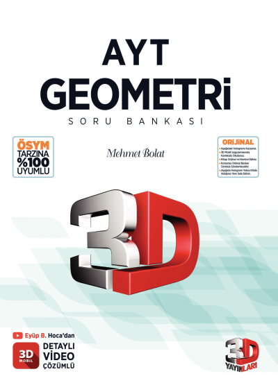 3D AYT Geometri Soru Bankası SegaCopy Fotokopi Merkezi