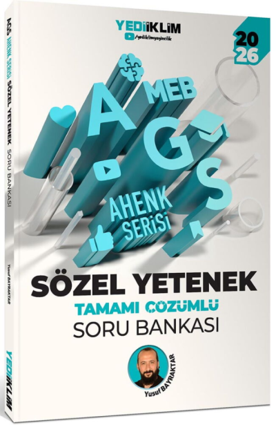 2026 MEB-AGS Sözel Yetenek Soru Bankası Çözümlü Ahenk Serisi Yusuf Bayraktar Yediiklim Yayınları SegaCopy Fotokopi Merkezi