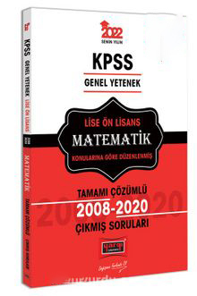 KPSS Genel Yetenek Lise Ön Lisans Matematik Tamamı Çözümlü Çıkmış Sorular 2008-2020 SegaCopy Fotokopi Merkezi