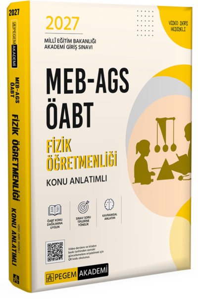 2027 ÖABT MEB-AGS Fizik Öğretmenliği Konu Anlatımlı Pegem Akademi Yayınları SegaCopy Fotokopi Merkezi