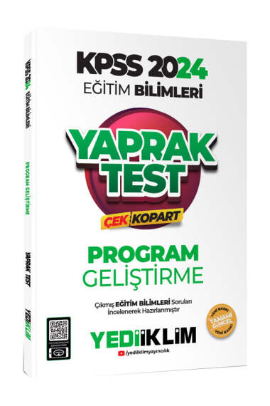 2024 KPSS Eğitim Bilimleri Program Geliştirme Çek Kopart Yaprak Test SegaCopy Fotokopi Merkezi