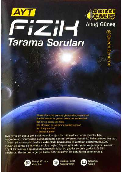 Altuğ Güneş AYT Fizik Deneme SegaCopy Fotokopi Merkezi