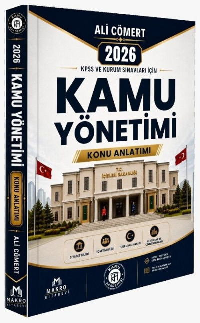 2026 KPSS Kaymakamlık Kamu Yönetimi Konu Anlatımı Ali Cömert Makro Kitabevi SegaCopy Fotokopi Merkezi