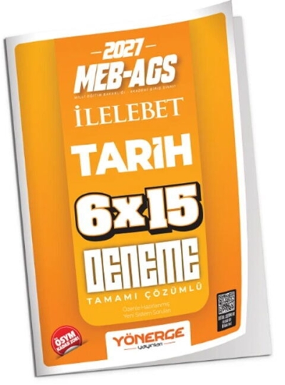 MEB-AGS Tarih İLELEBET 6x15 Deneme Çözümlü Yönerge Yayınları SegaCopy Fotokopi Merkezi