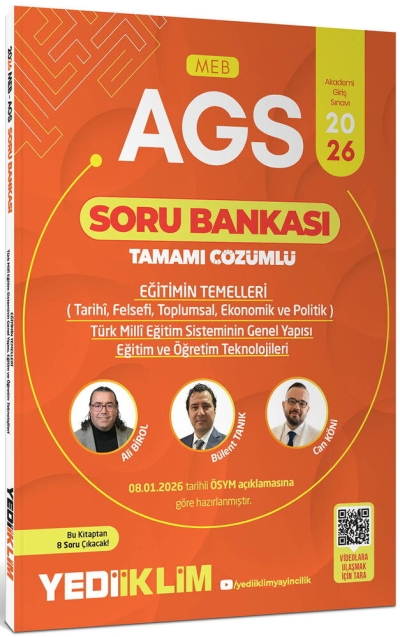 2026 MEB AGS Eğitimin Temelleri ve Temel Kavramlar Türk Milli Eğitim Sisteminin Tamamı Çözümlü Soru Bankası Yediiklim Yayınları SegaCopy Fotokopi Merkezi