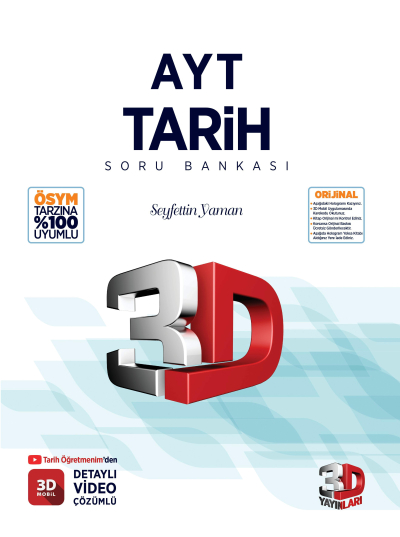 3D AYT TARİH SORU BANKASI SegaCopy Fotokopi Merkezi