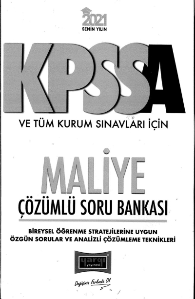 MALİYE ÇÖZÜMLÜ SORU BANKASI 2022