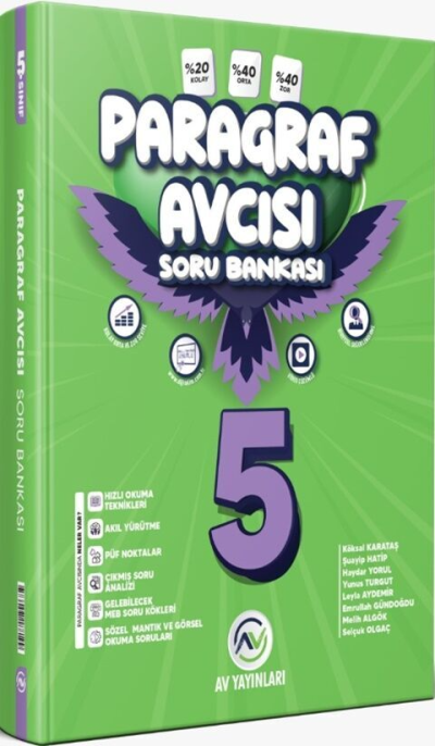 5. Sınıf Paragraf Soru Avcısı Soru Bankası Av Yayınları